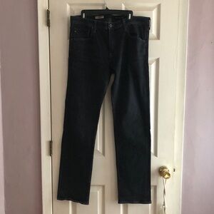 AG Adriano Goldschmied Jeans Dark Wash Black Matchbox Slim Straight 36x34